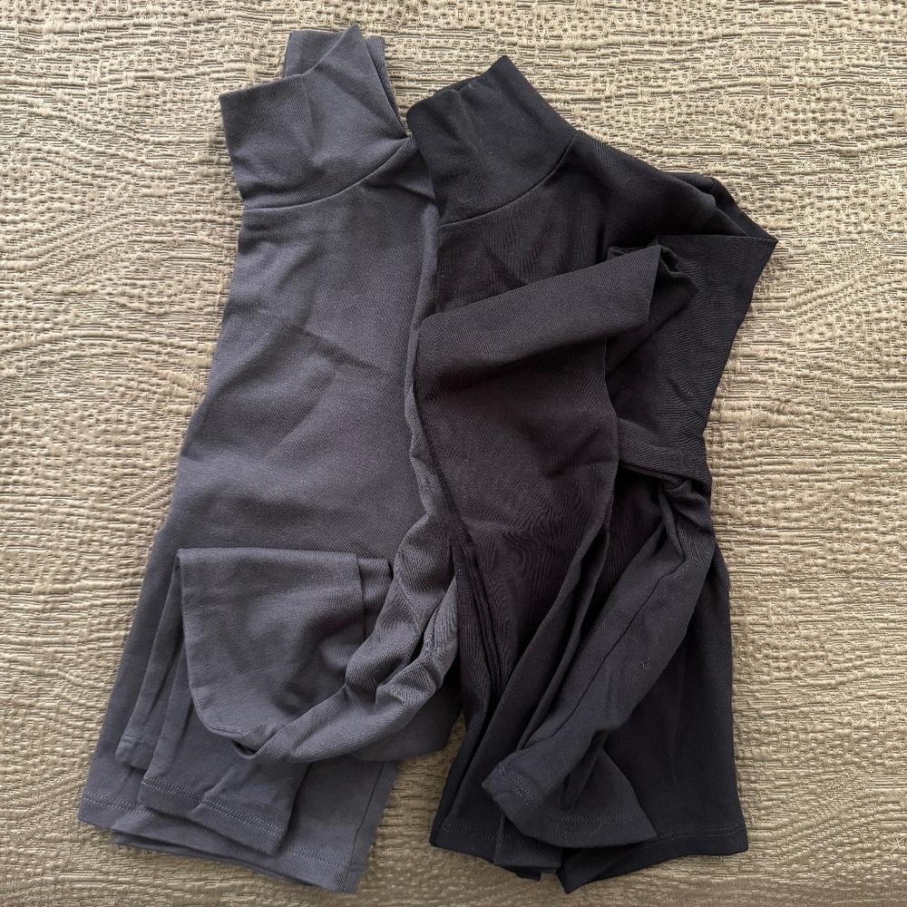 Zara Cropped Turtleneck Set of 2 Gray Black